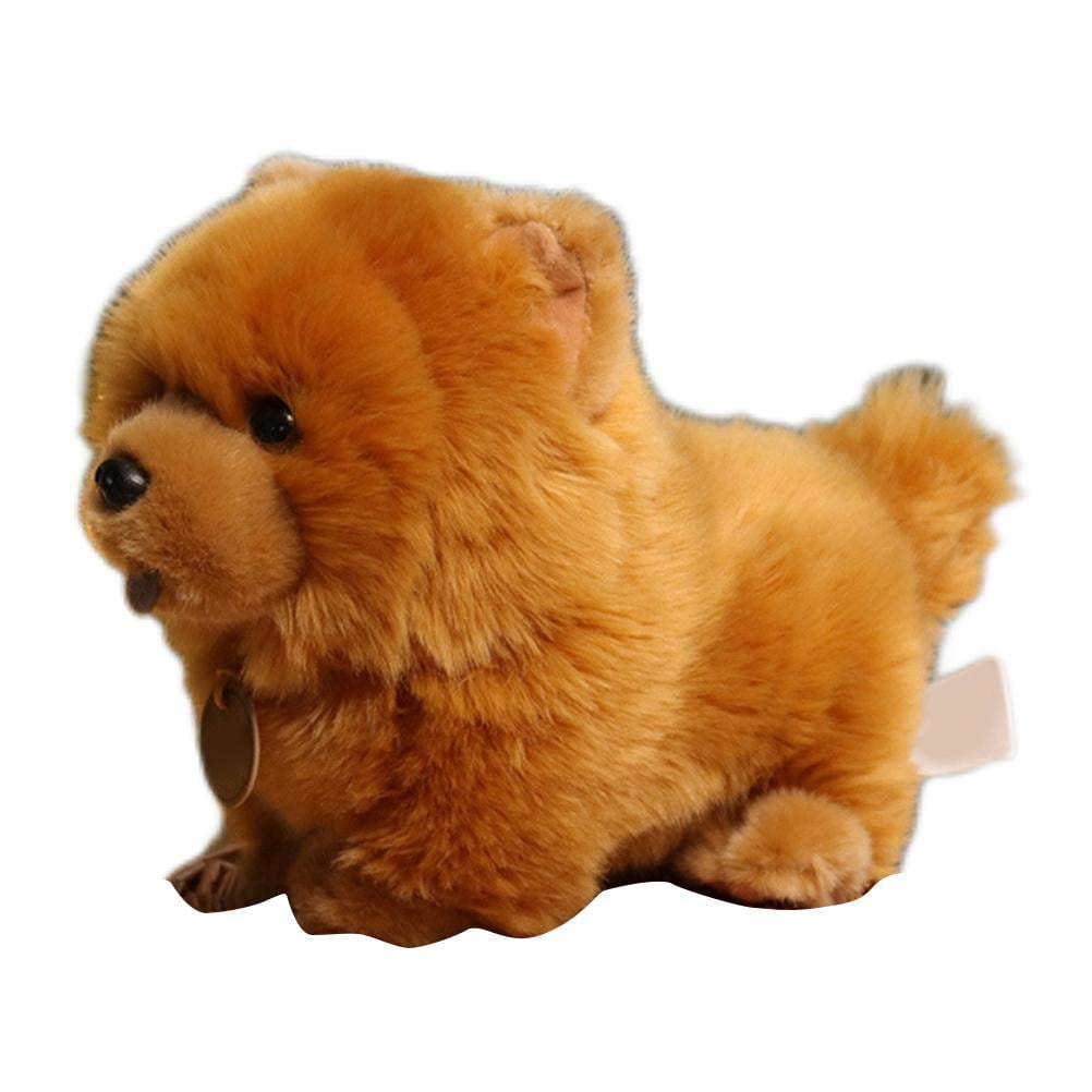 25cm10inch Cute Chow Dog Plush Toy Soft Stuffed Animal Fluffy Doll Throw Pillow Sofa Couch Bedroom Decor Gifts