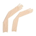 thumbnail image 2 of 1Pair Women Mesh Seamless Finger Pantyhose Gloves Long Sheer Transparent Gloves Full Finger Mitten Cosplay Party Supplies, 2 of 5