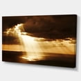 thumbnail image 2 of Coucher de Soleil Dramatique avec Rayons de Soleil - Impression sur Toile Paysage, 2 of 3