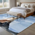 thumbnail image 4 of Oil Painting Theme Large Area Rugs 8x10 ft Watercolor Ocean Lighthouse Washable Rug Non Slip Indoor Carpet Absorbent Floor Mat for Living Room Bedroom Dining Room, 4 of 9