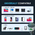 thumbnail image 4 of Rexing 170W Vehicle Quick Charger with 2 USB-C & 1 USB Port Compatible with iPhone and Samsung Note, 4 of 9