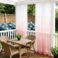 thumbnail image 4 of Uklsqma Panneau de Rideau Extérieur Imperméable, Style à Passe-Tringle, Écran d'Intimité en Polyester Rose Dégradé, Weatherproof Patio Balcon Cour, 132x160 cm, 1 Panneau, 4 of 6