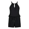 thumbnail image 2 of Time and Tru Women's and Women's Plus One Piece Swim Romper, Sizes XS-3X, 2 of 5