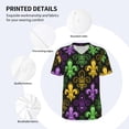 thumbnail image 3 of Picia Mardi Gras1 Pattern Mens Polo Shirts Quick Dry Short Sleeve Golf T Shirt Performance Moisture Wicking Casual Workout Baseball T-shirt-4X-Large, 3 of 7