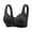Black, variant on Breathable Push Up Bra Front Closure Design Cotton Comfort Wear for Women