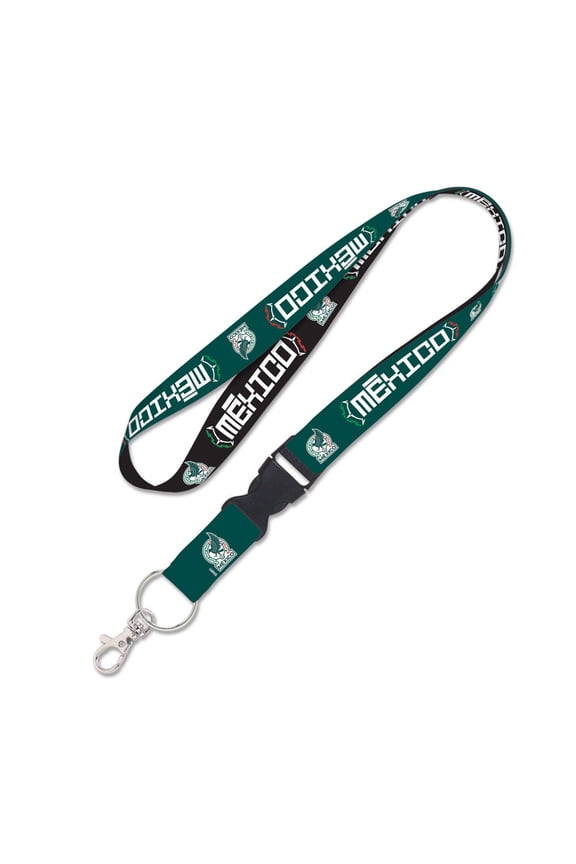 Mexico National Soccer Team 1" Reversible Lanyard with Buckle