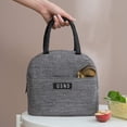 thumbnail image 5 of Bolsa de almuerzo aislada, lonchera a prueba de fugas, bolsa térmica reutilizable con bolsillo frontal, bolsa de picnic, 5 of 5