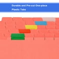 thumbnail image 6 of Uxcell Hanging File Folder Tabs, 2 Inch File Folder Tabs and Inserts Plastic Clear File Folder Labels Filing Tabs for Hanging File Folders, Multicolor, 100 Pcs, 6 of 7