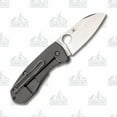 thumbnail image 3 of Spyderco Marcin Slysz Techno 2 Folding Knife 2.55" CTS-XHP Stonewashed Plain Blade, Titanium Handles, Frame Lock - C158TIP2, 3 of 8