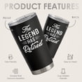 thumbnail image 2 of Vaso Térmico SANDJEST La Leyenda Se Ha Retirado 600 mL Acero Inoxidable, 2 of 7