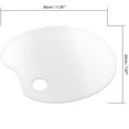 thumbnail image 3 of WEISIPU 2PCS Clean Paint Palette with Thumb Hole, Acrylic Paint Tray Oval, Easy Clean Non-Stick Artist Pallet, 3 of 4
