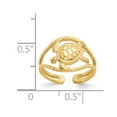 thumbnail image 5 of 14K Yellow Gold Ring Band Toe Turtle, Size 7, 5 of 5