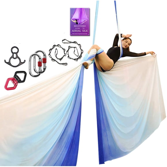 Set de Telas Aéreas SYCYKA Deluxe para Yoga Aéreo 10 m x 2,8 m