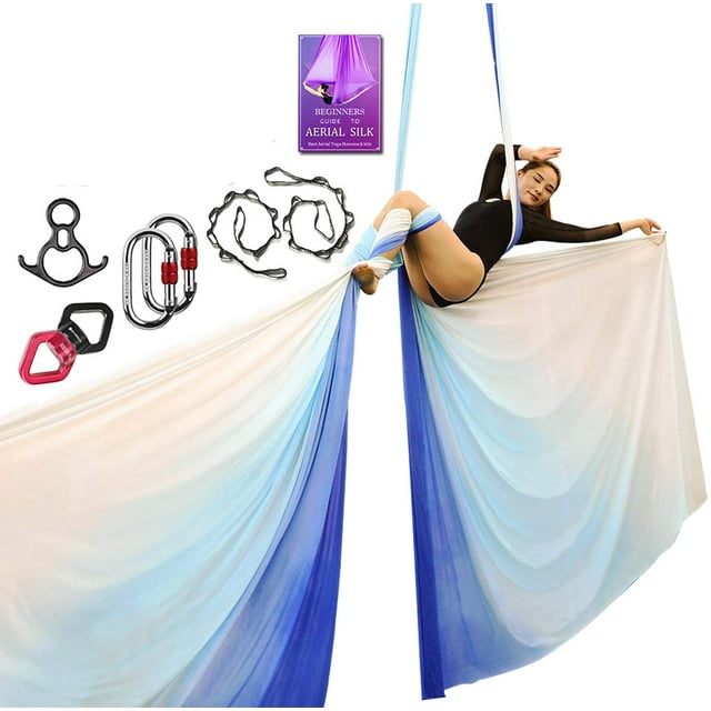 Set de Telas Aéreas SYCYKA Deluxe para Yoga Aéreo 10 m x 2,8 m
