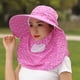 thumbnail image 2 of Sombrero para el sol para mujer, sombreros de verano para mujer, máscara facial a prueba de viento, transpirable, protector solar, gorras antiultravioleta para el trabajo al aire libre, sombrero para, 2 of 3