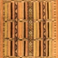 thumbnail image 1 of Ahgly Company Indoor Square Oriental Orange Industrial Area Rugs, 5' Square, 1 of 4