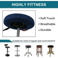 thumbnail image 6 of AIGIA 2 Pack Bar Stool Covers Round Stool Covers With Elastic Bands Slipcover Washable Stool Cushion Covers, 6 of 7