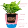 thumbnail image 3 of 7 Pack Self-Watering Flower Pot, Wall Hanging Plastic Planter with Removable Basket Cotton Rope and Hooks for Indoor Garden, Pink, Medium, 3 of 7