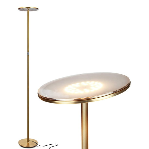 Brightech Sky LED Tall Dimmable Torchiere Super Bright Floor Lamp in