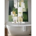 thumbnail image 5 of Abstract Graffiti Sheer Curtains 72 Inches Long 2 Panels Geometric Beige Green Oil Painting Light Filtering Semi Sheer Window Curtains Drapes for Bedroom Living Room 52"x72", 5 of 7