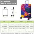 thumbnail image 4 of Stretch Luggage Cover XL(29-32in)– Elastic Travel Suitcase Protector with Handle Openings & Bottom Closure, Washable Polyester Spandex Suitcases Cover, Tropical Forest Jungle Print, 4 of 5