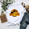 thumbnail image 4 of 2024 Nueva película de la serie Jurassic World Dominion, camiseta con estampado gráfico de dinosaurio Owen Grady, ropa para mujer, camisetas de manga corta para mujer, 4 of 5