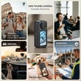 thumbnail image 4 of 64GB Mini Thumb Action Camera , 1080P HD Wearable Mini Body  Cam, Wearable Video Recorder,Helmet Mount, Magnetic Sport DV for Cycling, Motorcycle ,Pet, Vlog (Black), 4 of 6