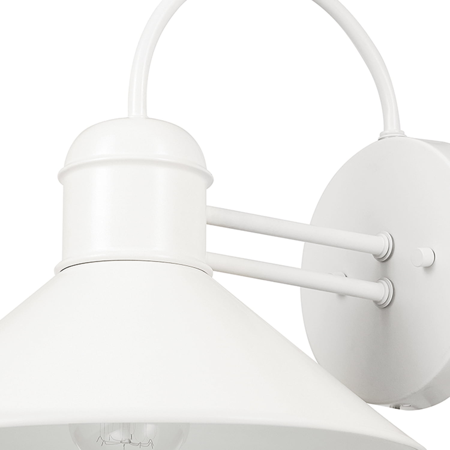 Novogratz x Globe 11" Matte White Outdoor Wall Sconce