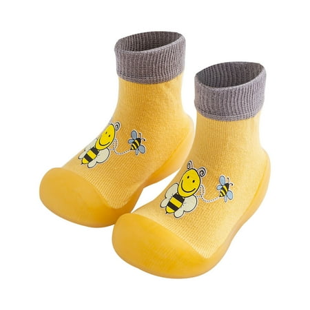 

Odeerbi Reduced Toddler Socks Boys Girls Non-Slip Floor Socks Breathable Kids Cartoon Thicken Indoor Shoes