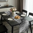 thumbnail image 2 of Black Grey Ombre Table Runner 120 Inches Long, Modern Geometric Abstract Aesthetic Cream Kitchen Coffee Dining Table Decoration for Home Party Birthday Wedding Home Decor 13x120 Inches, 2 of 8