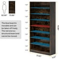 thumbnail image 2 of Tribesigns Shoe Cabinet, 9 Tiers 40-45 Pairs Heavy Duty Wood Freestanding Shoe Storage Cabinet, 2 of 7