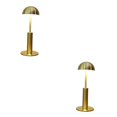thumbnail image 2 of Baohd Dimmable Bedside Table Lamp Elegant Bar Decor Battery Powered Mushroom Gold 2Set, 2 of 6