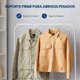 thumbnail image 4 of Ganchos de Plastico Premium SereneLife, Antideslizantes, Ahorradores de Espacio, Duraderos y Resistentes, para Camisas, Suéteres, Sudaderas, Abrigos, Pantalones y Vestidos, Blanco, Pack 100, 4 of 7
