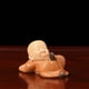 thumbnail image 4 of Figura de resina Zen Monk • Marrón • Adorno de escritorio • Decoración para el hogar y la oficina • Don de meditación y atención plena, 4 of 7