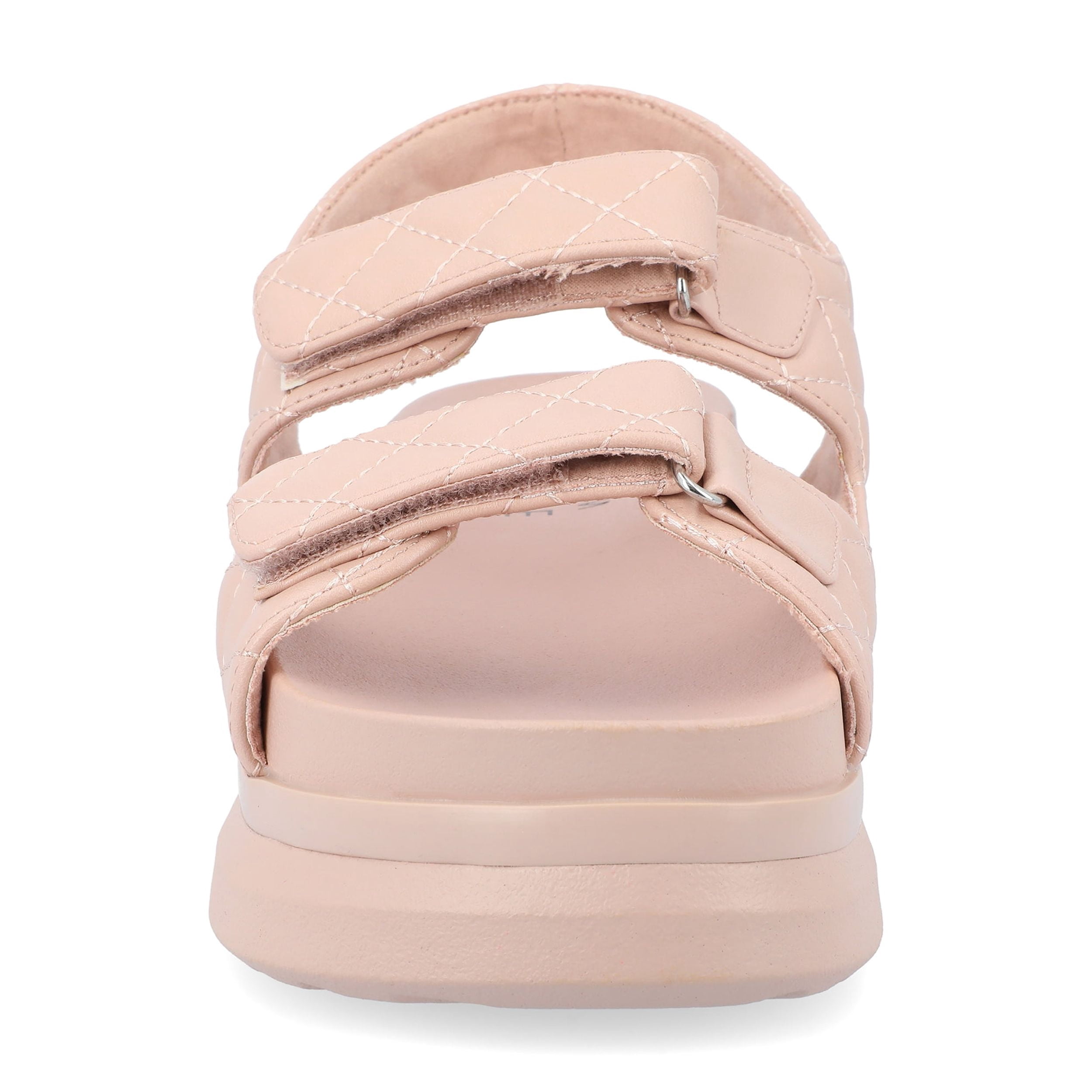 Journee Womens Debby Hook and Loop Platform Sport Sandals