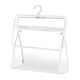thumbnail image 3 of Perchero colgante para colgar bolsas, transparente, para baño, para guardar herramientas en el dormitorio, con estructura metálica plegable y diseño de 2 niveles., 3 of 8