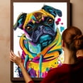 thumbnail image 6 of Brussels Griffon Dog Wall Art Cute Animal Decor for Kid's Bedroom, Home Office Conversational Piece, Bathroom Decor, Gifts for Dog & Beach Lover, Baby Shower, Birthday, Hang Ready, 6 of 6