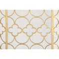 thumbnail image 2 of Benzara 67053 The Yellow Metal Fireplace Screen, 2 of 5