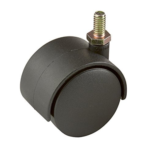 Econoco Roulette à Double Roue en Plastique 2" TWB58 - Couleur Noire, Taille du Pack - 72