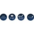 thumbnail image 2 of Darling Souvenir 190 Pcs Graduation Theme Custom Stickers for chocolate Candy Labels-Teal Blue, 2 of 2