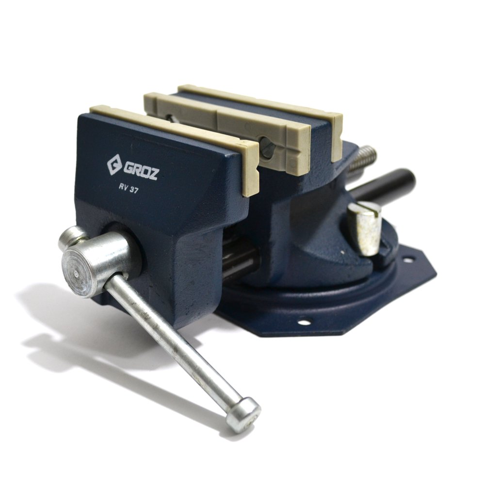 Groz 35530 Reversible Swivel Vise, Polypropylene Jaws