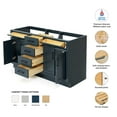 thumbnail image 2 of Ariel Hepburn 60 In. Double Sink Base Cabinet In Midnight Blue, 2 of 10