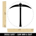 thumbnail image 2 of Pick Axe Mining Tool Self-Inking Rubber Stamp Ink Stamper - Green Ink - Medium 1 Inch, 2 of 7