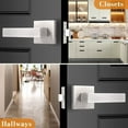 thumbnail image 3 of Matte Passage Door Levers Square Hall Closet Door Handles Heavy Duty Interior NonLocking Lever Sets Reversible for Right/Left Handed Door, 3 of 9