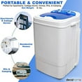 Deco Home Compact Mini Washer, Portable Laundry Machine for Small