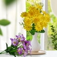 thumbnail image 5 of Artificial Fake Flowers Daisies Bouquets, Ongmies Simulated Small Daisies & Wild Chrysanthemums: Garden-Style Flower Garlands for Door Lintel Decorations, Multicolor Flowers Daisy with Stems, 5 of 8