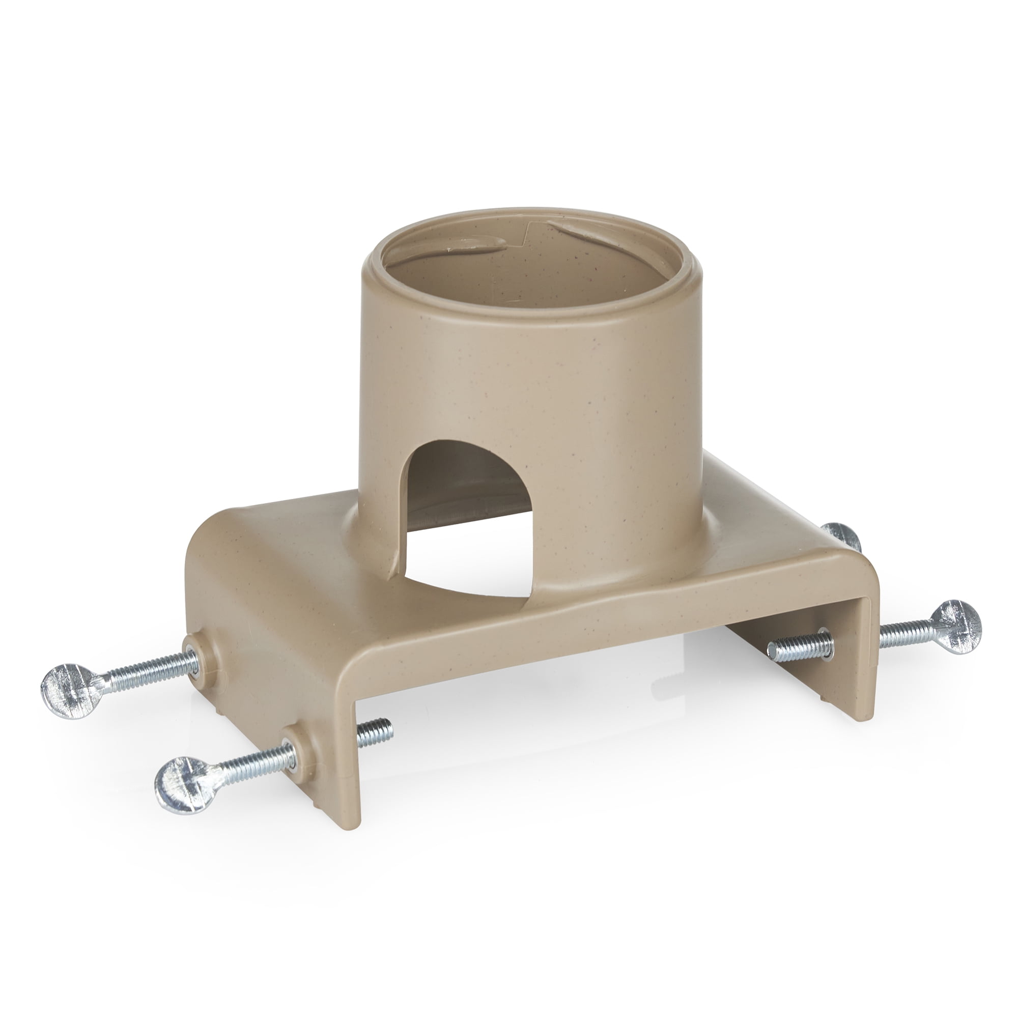 Farm Innovators 150 Watt Plastic Heated Birdbath w/ Deck Mount, Tan