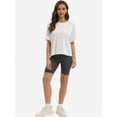 thumbnail image 6 of Summer Tops Womens Solid T Shirts for Women Loose Shirts Basic Tee, 6 of 6