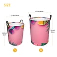 thumbnail image 4 of KLL Summer Fruits And Sunglasses Waterproof Foldable Laundry Hamper Bucket with Handles for Storage Bin,Kids Room,Home Organizer (Medium ), 4 of 7