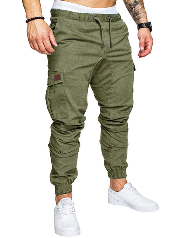 LAPA Mens Multi Pocket Comfort Drawstring Cargo Pants - Walmart.com